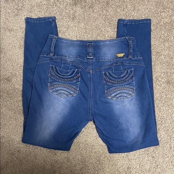 Tush Push Blue High-Waisted Jeans - Picture 4 of 7